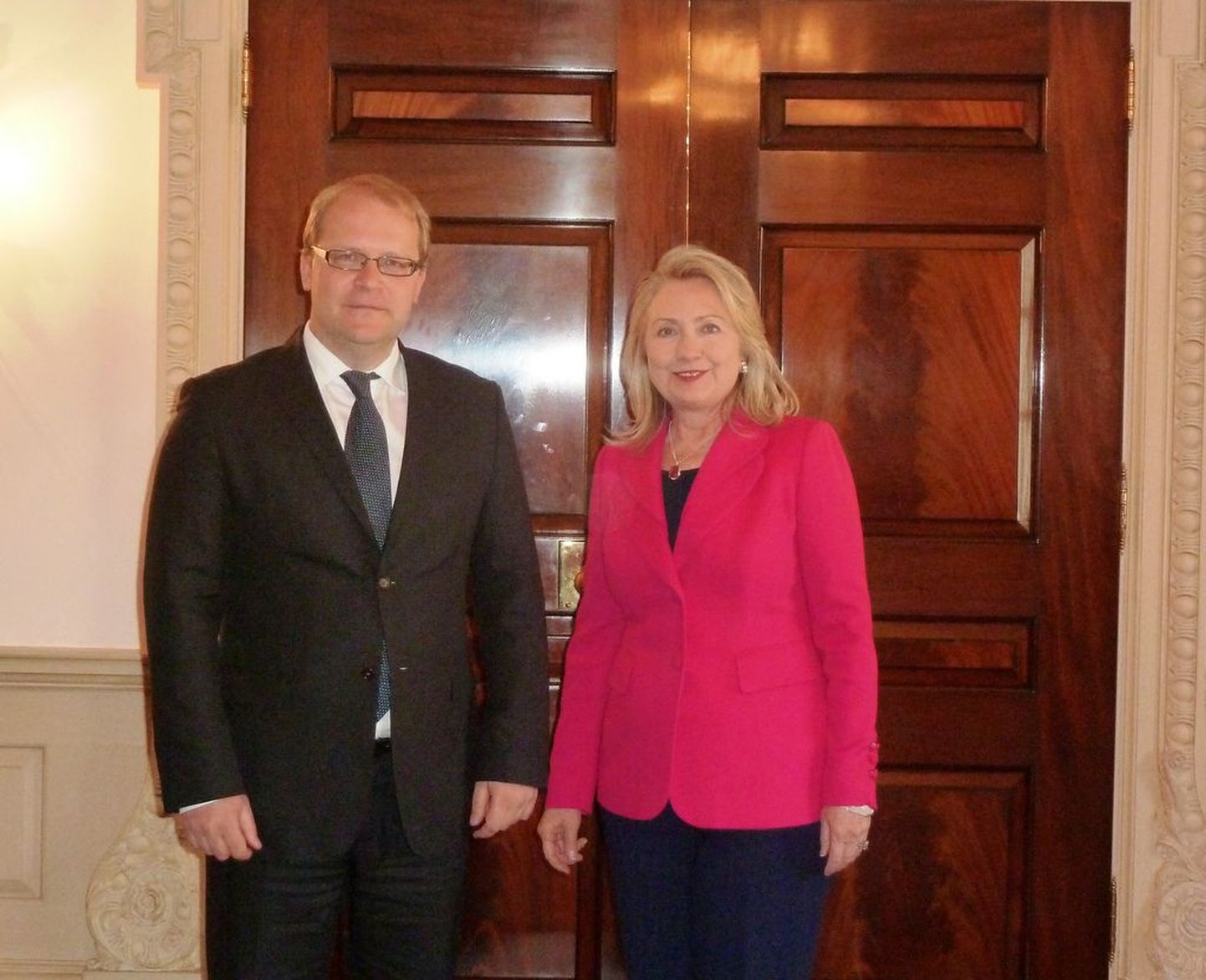 Eesti välisminister Urmas Paet ja USA riigisekretär Hillary Clinton.