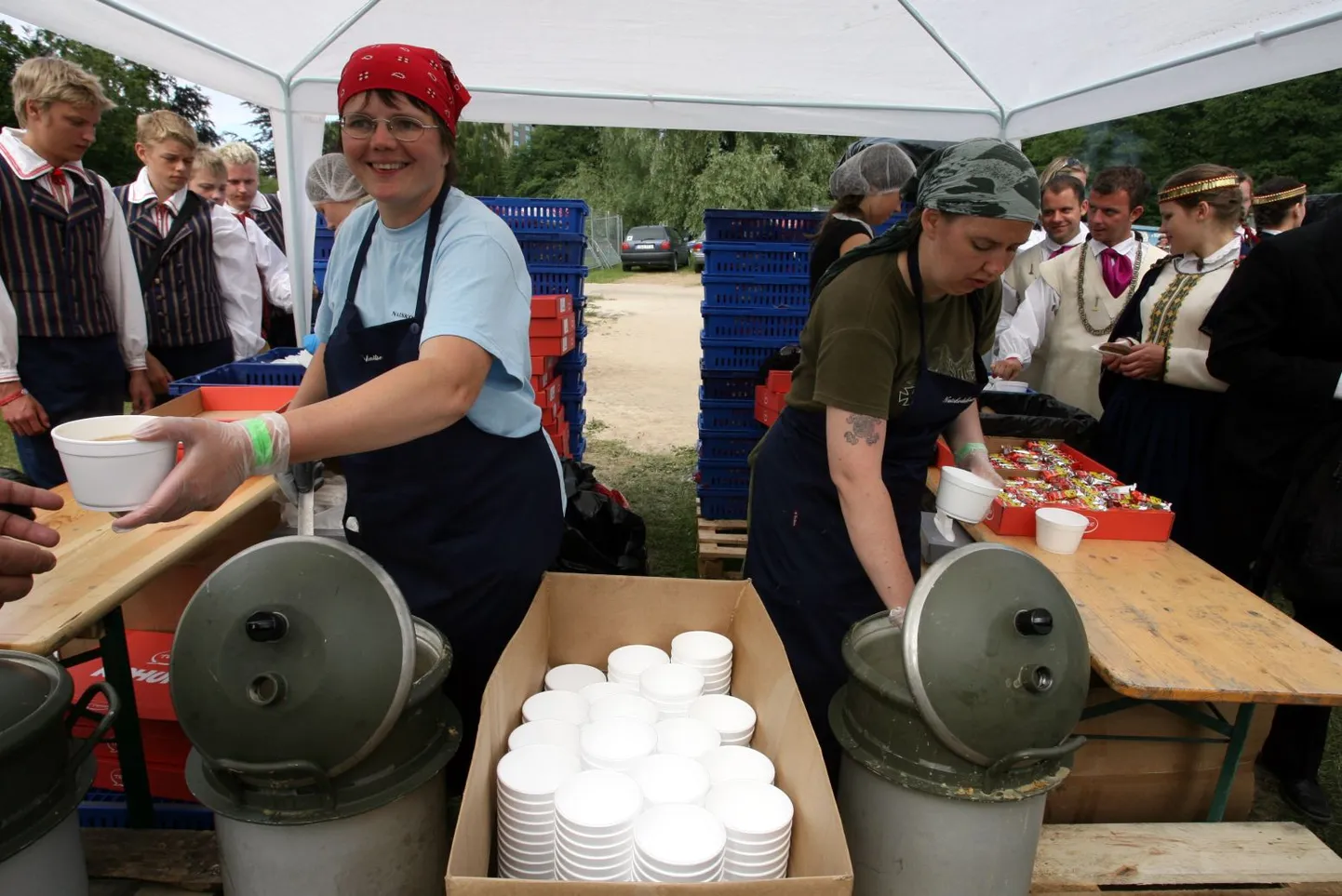 Hetki laulupeolt.