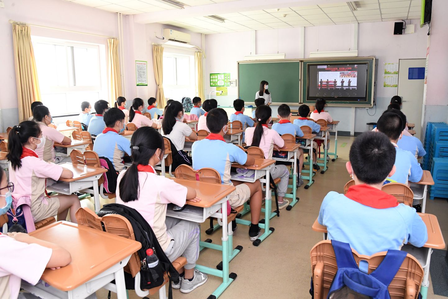Koolitund ühes Pekingi algkoolis. Foto on illustratiivne.
