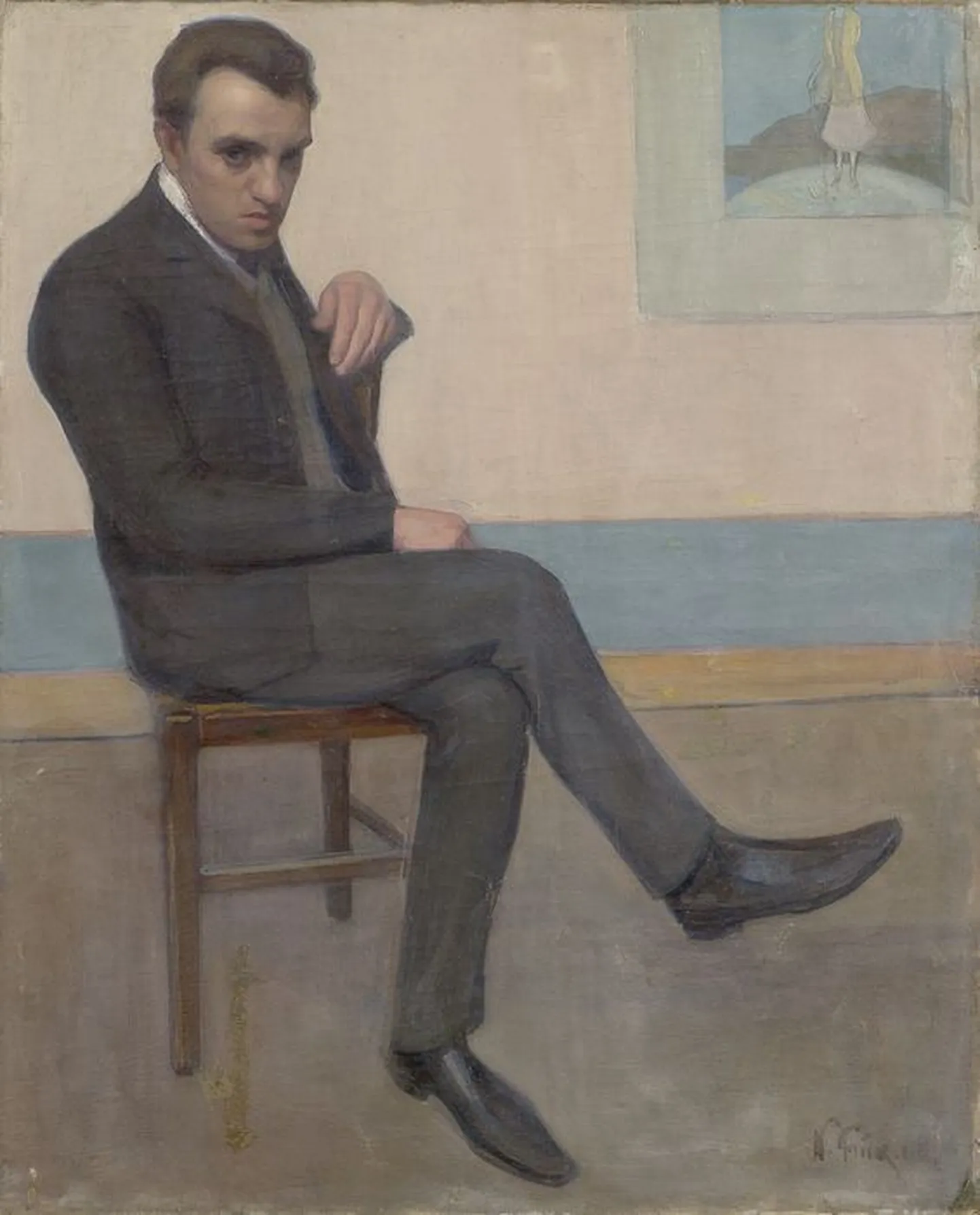 Портрет Конрада Мяги кисти Николая Трийка (1908).