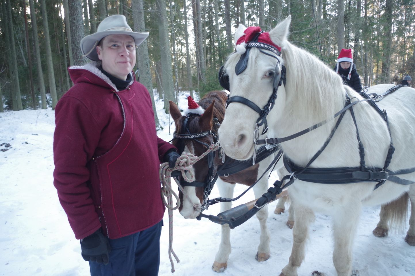 Roy Strider viis jõululaupäeval huvilisi metsa saanisõidule.