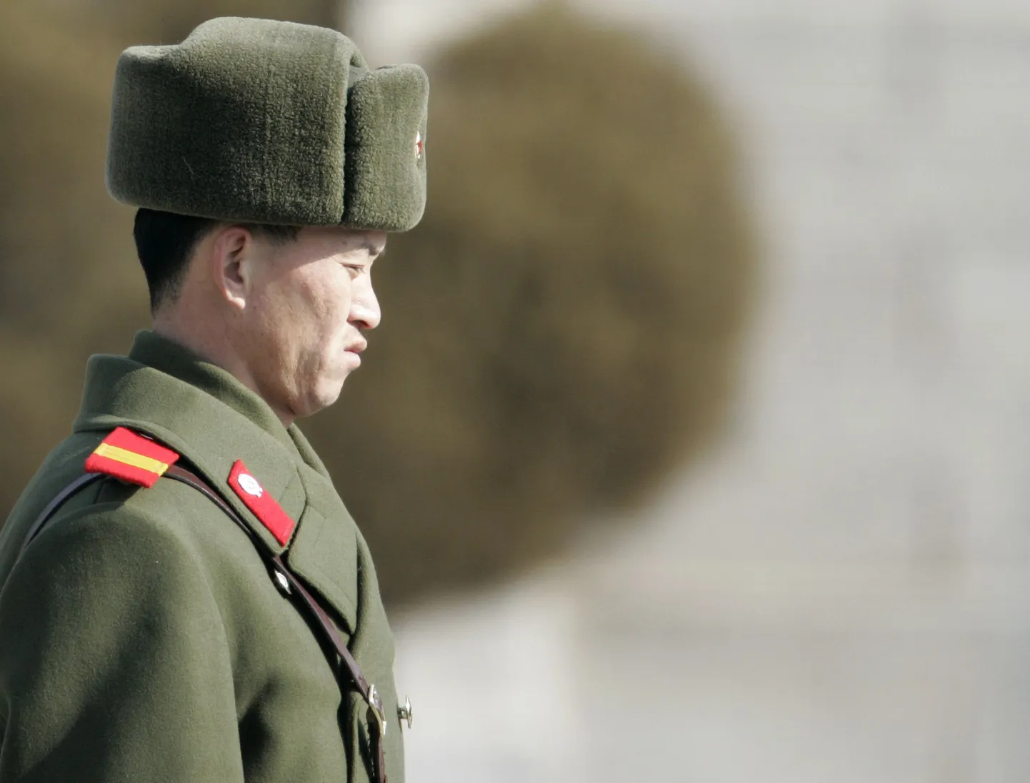 Põhja-Korea sõdur demilitariseeritud tsooni Paju põhjaosas.