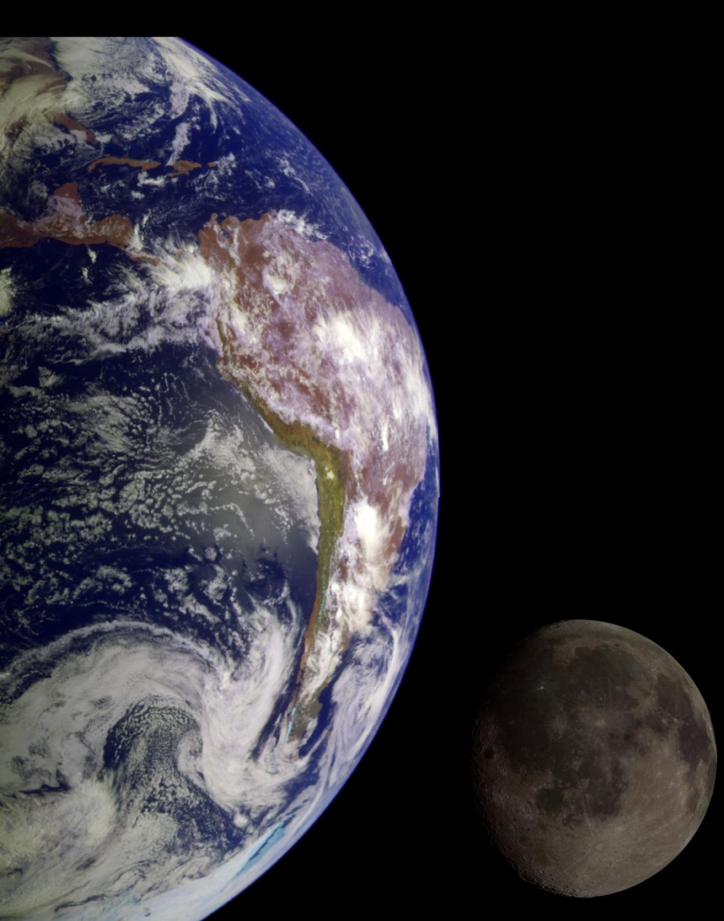 Värsked pildid Maast ja Kuust kosmosest vaadatuna.
