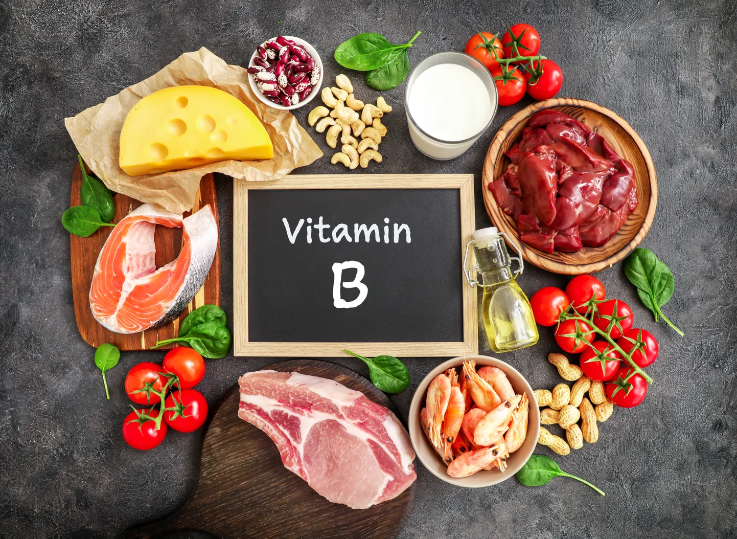 B grupas vitamīni uzturā. Ilustratīvs attēls.