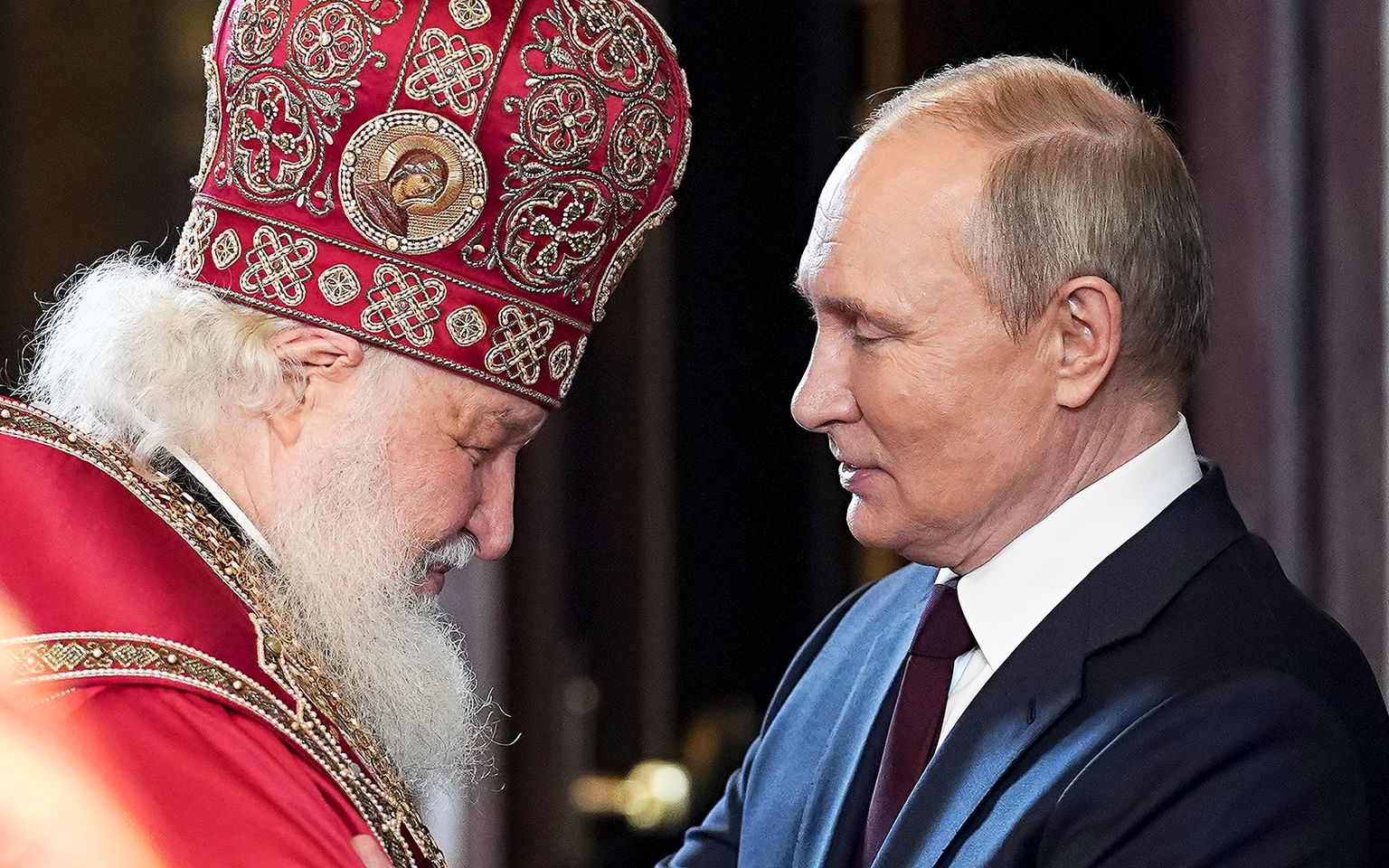 Глава РПЦ патриарх Кирилл и президент России Владимир Путин
