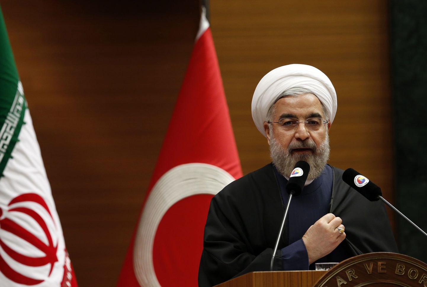 Iraani president Hassan Rouhani Türgis.