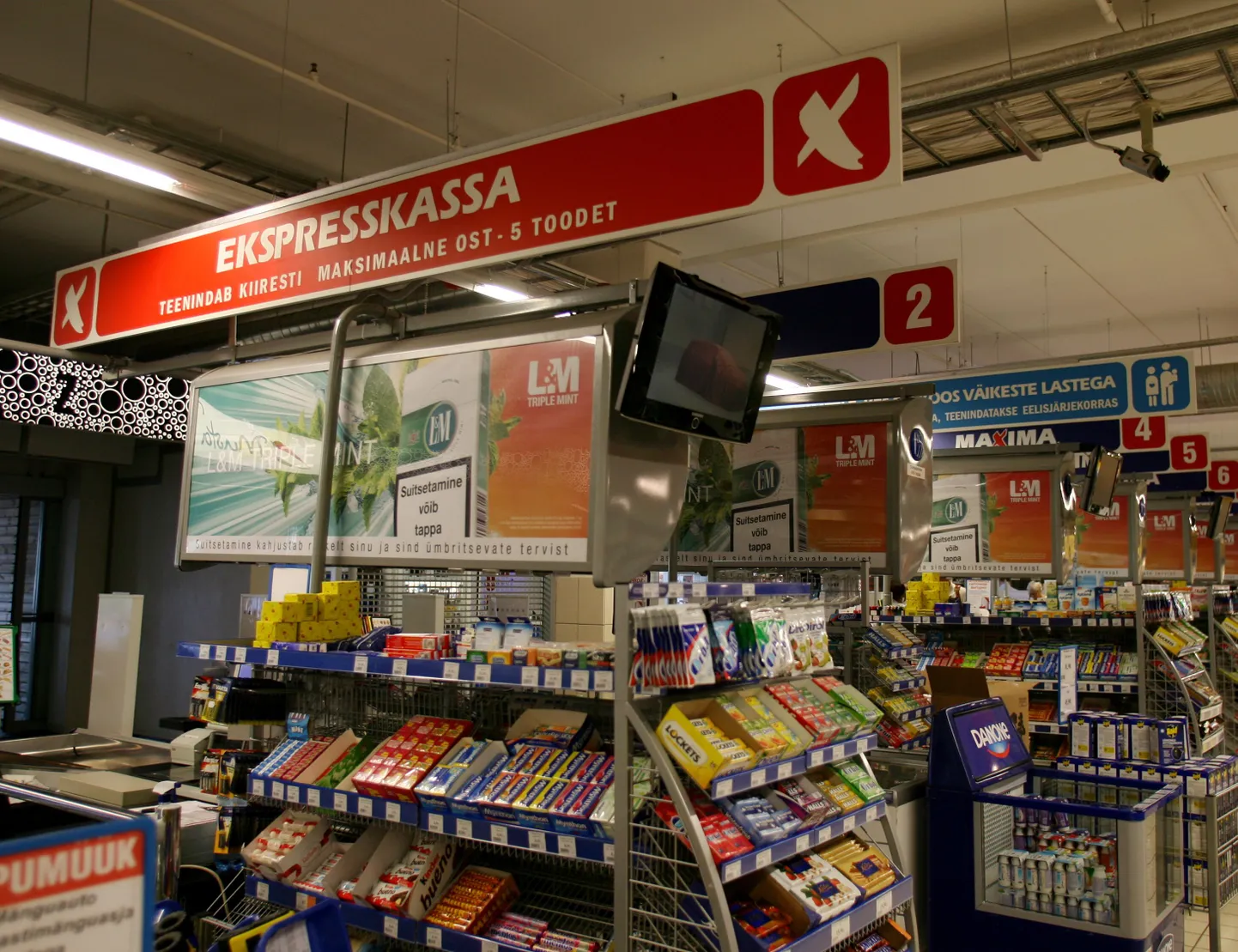 Tartu Zeppelini Maximas katsetati ekspresskassat väikeste ostude tegemiseks.