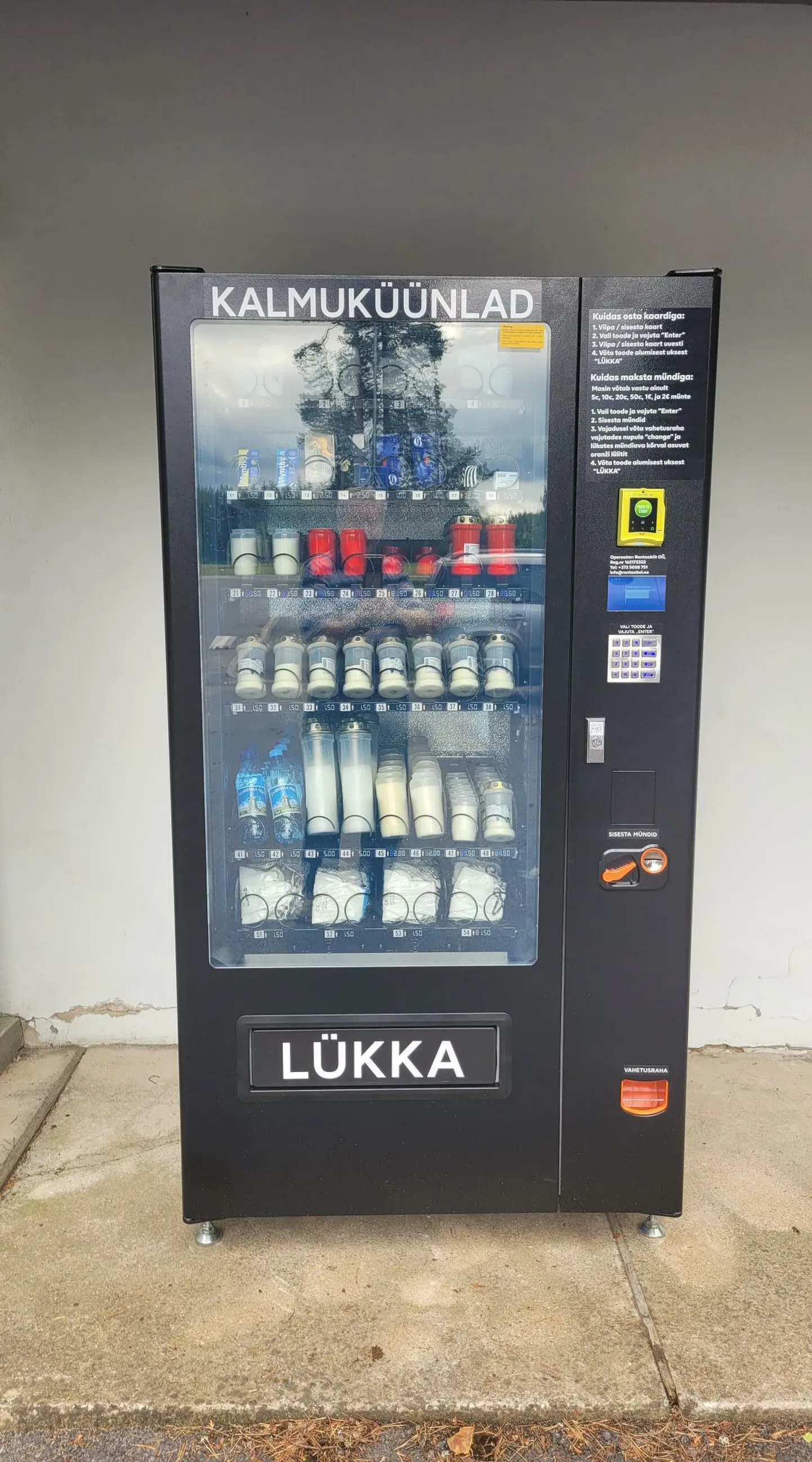 Automaat Rosma kalmistu juures