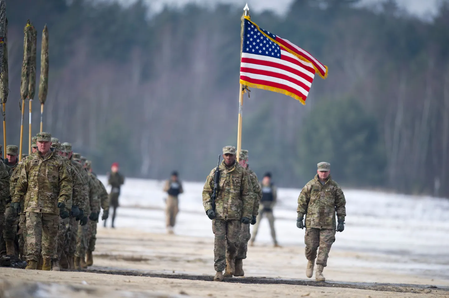 USA 3. soomusbrigaadi sõjaväelased Poolas operatsiooni Atlantic Resolve raames mõned päevad tagasi.
