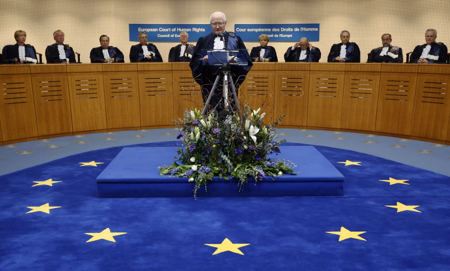 Euroopa inimõiguste kohtu president Jean-Paul Costa tänavu jaanuaris kohtu tööaasta avamisel.