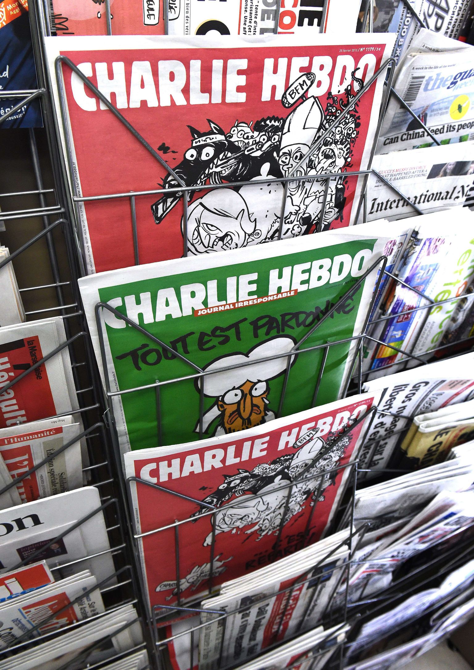 Журналы Charlie Hebdo.