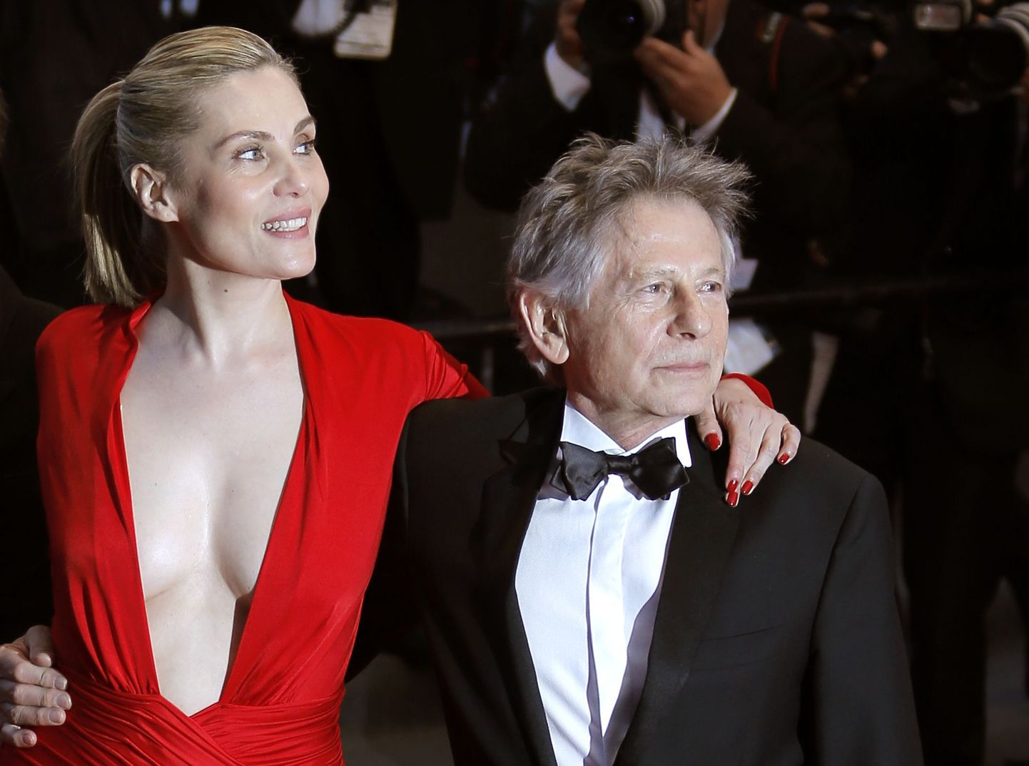 Romas Polanski ja näitlejanna Emmanuelle Seigner möödunud aastal Cannes'i filmifestivalil.