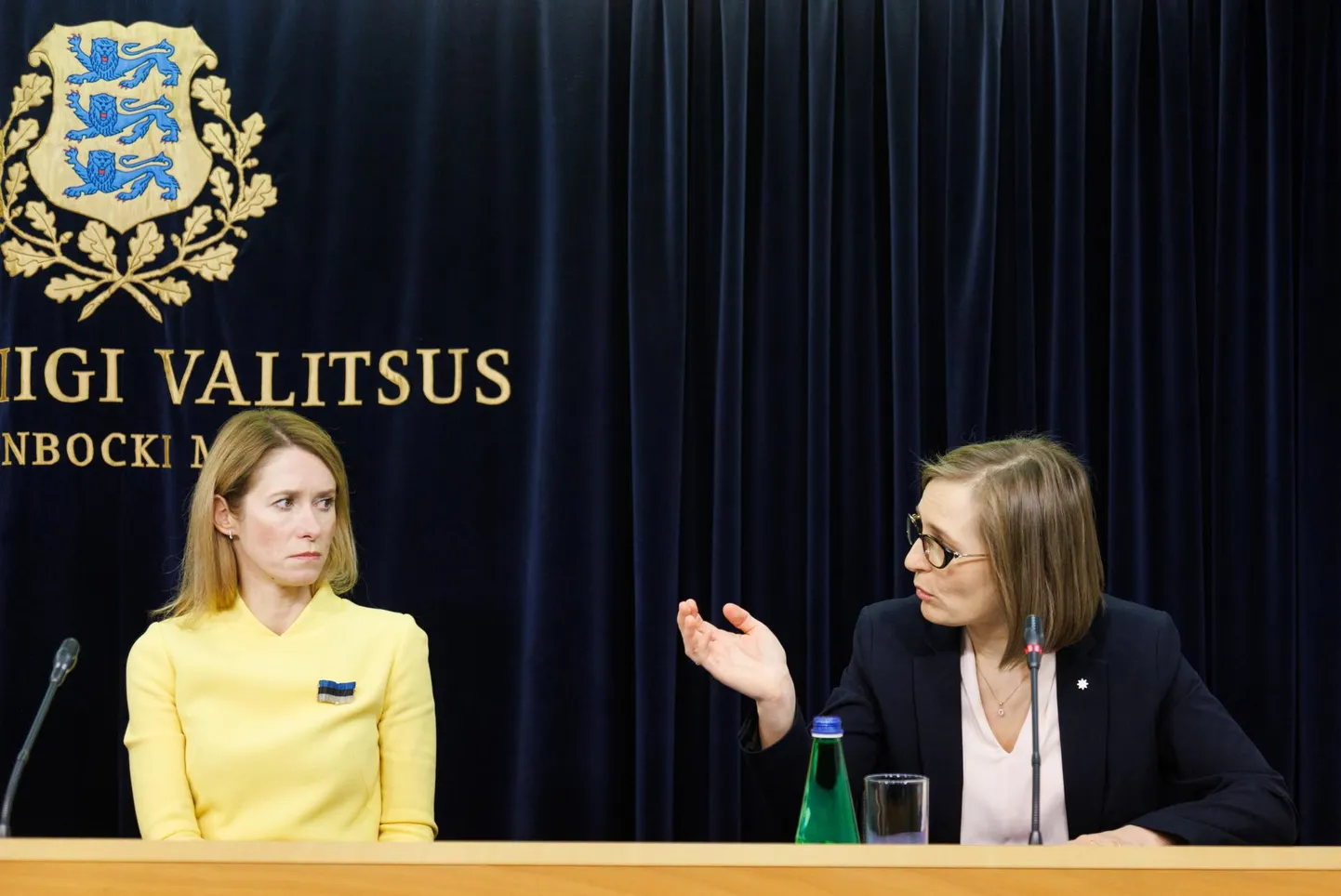 Peaminister Kaja Kallas (vasakul), justiitsminister Lea Danilson-Järg (paremal).