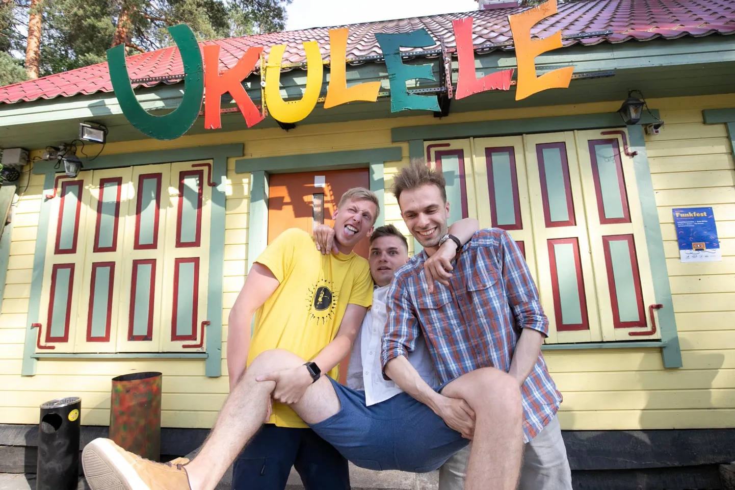 Huumor lubab vestelda ka rasketel teemadel. Vasakult Roger Andre, Daniel Veinbergs, Ardo Asperk.