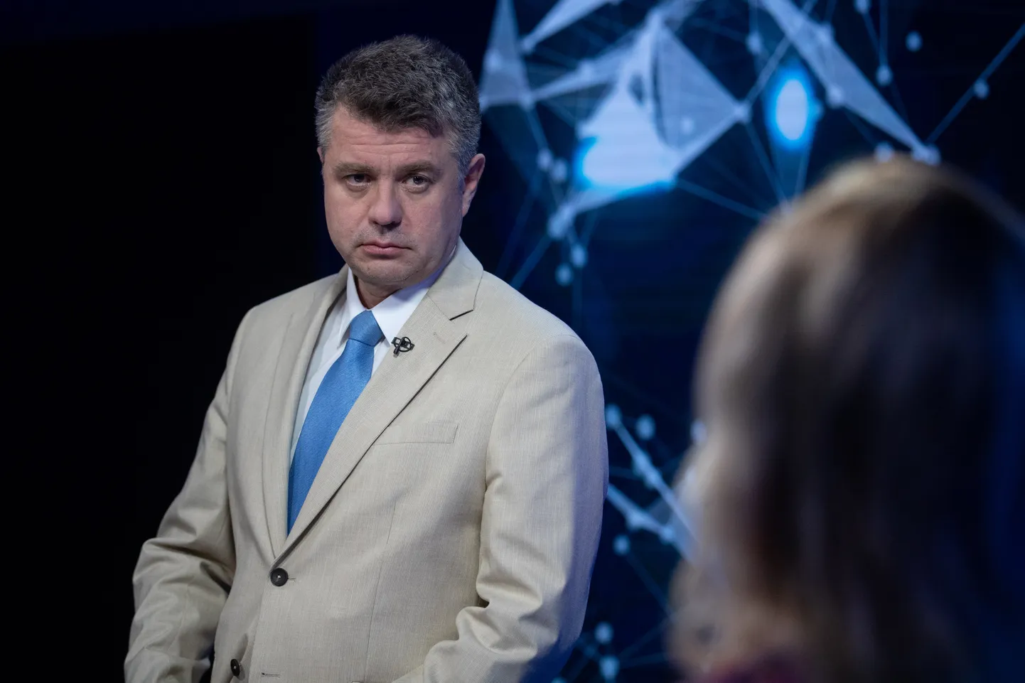 11.08.2022, Ministri närviproovi saatekülaliseks on Urmas Reinsalu. Foto: Kermo Benrot, Postimees