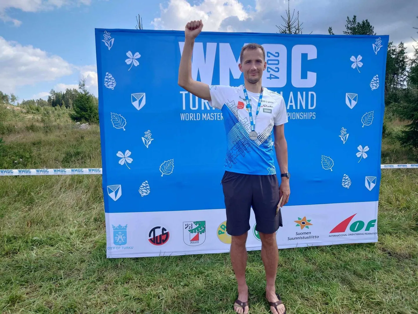 Kristo Heinmann võitis veteranide MM-võistlustel M35 klassi lühirajal hõbemedali.
