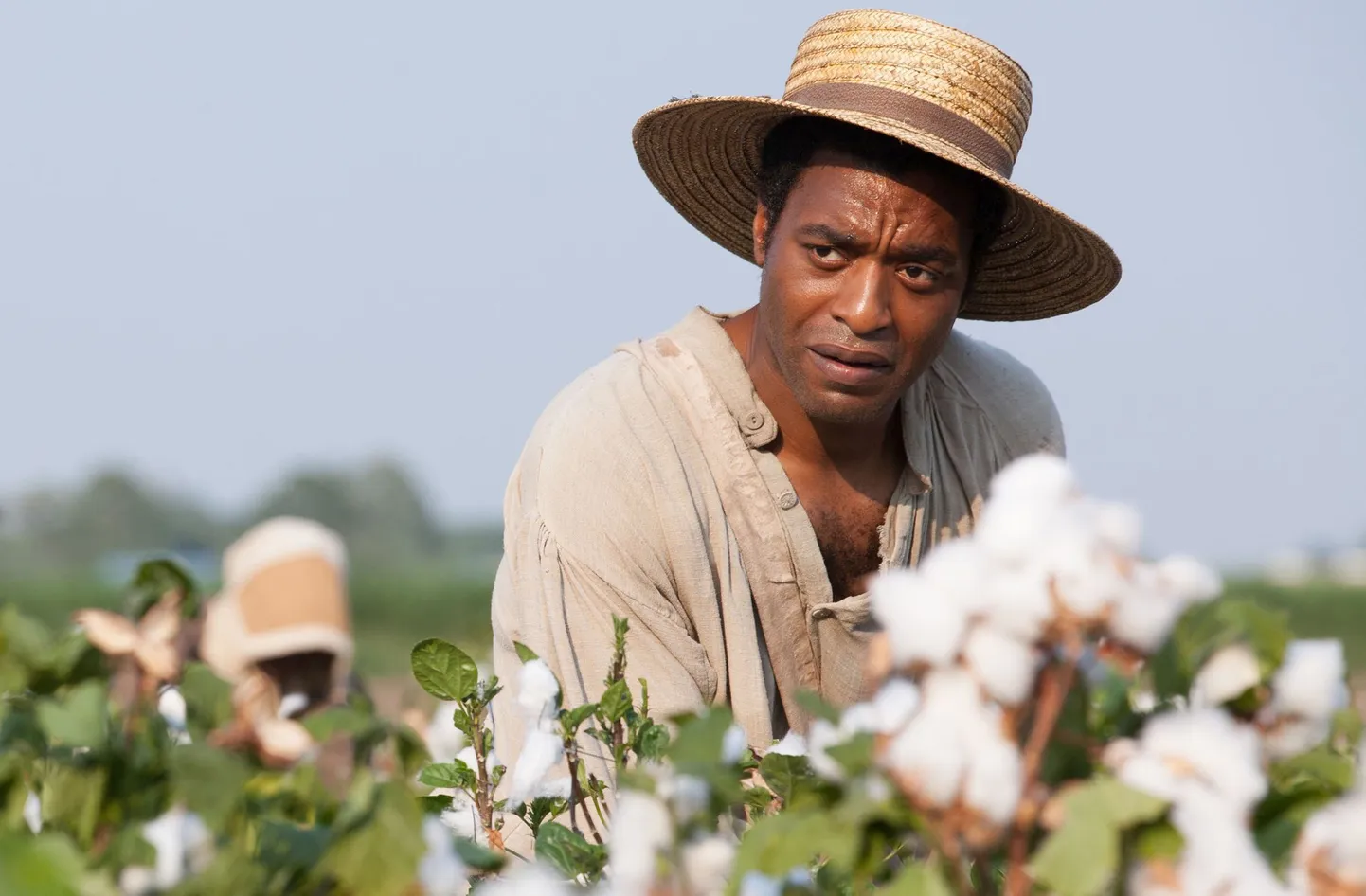 Kaader filmist «12 aastat orjana». Pildil pategelane Solomon Northup (Chiwetel Ejiofor)