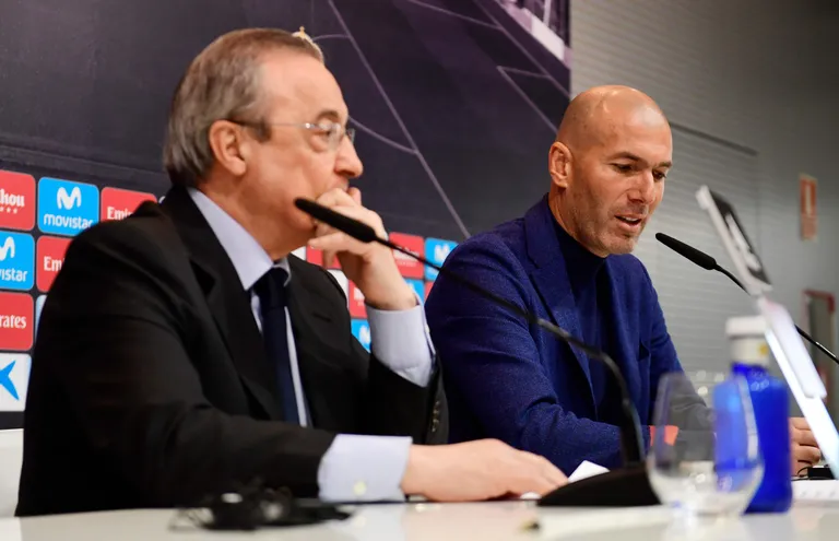 Florentino Perez ja Zinedine Zidane