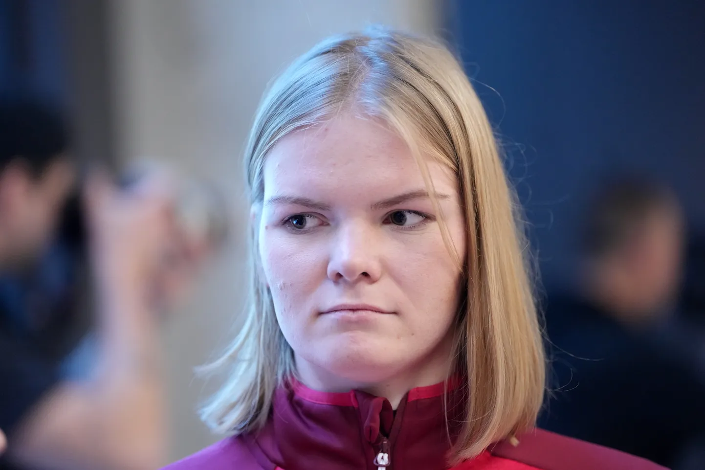 Latvijas Nacionālās kamaniņu sporta izlases dalībniece Anda Upīte.