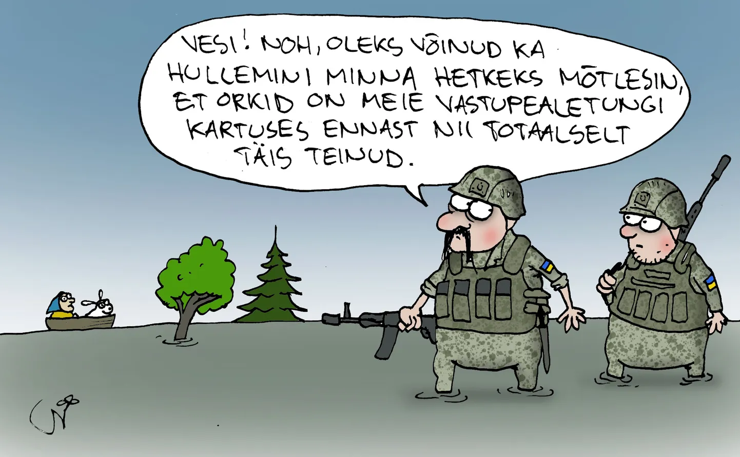 Urmas Nemvalts joonistab.