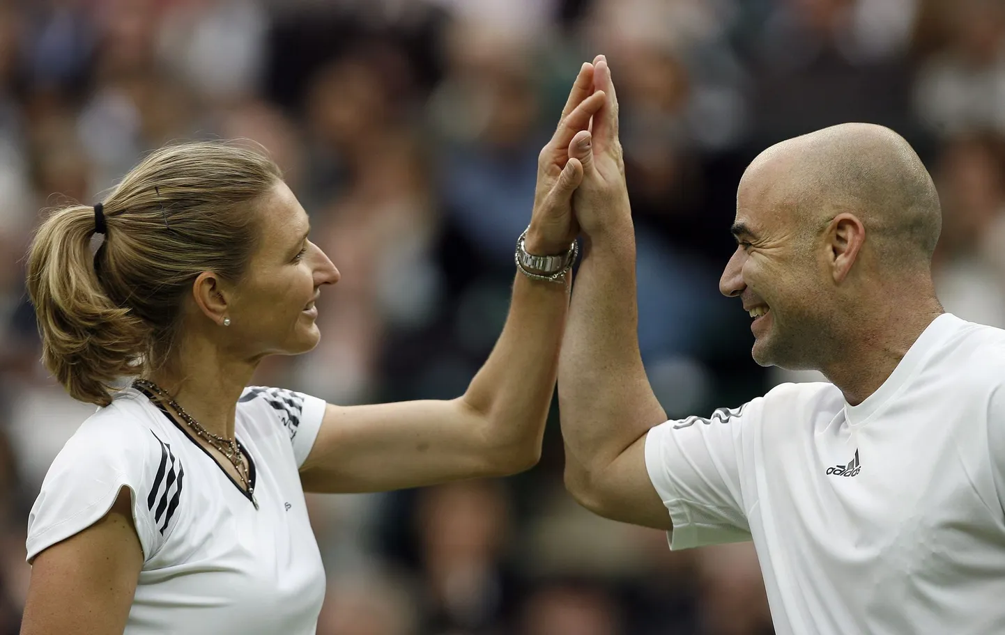 Andre Agassi (paremal) ja Steffi Graf.