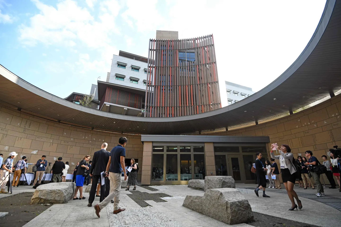 Taiwanis asuva USA mitteametliku saatkonna, Taiwani Ameerika Instituudi (AIT) uus hoone Taipeis.