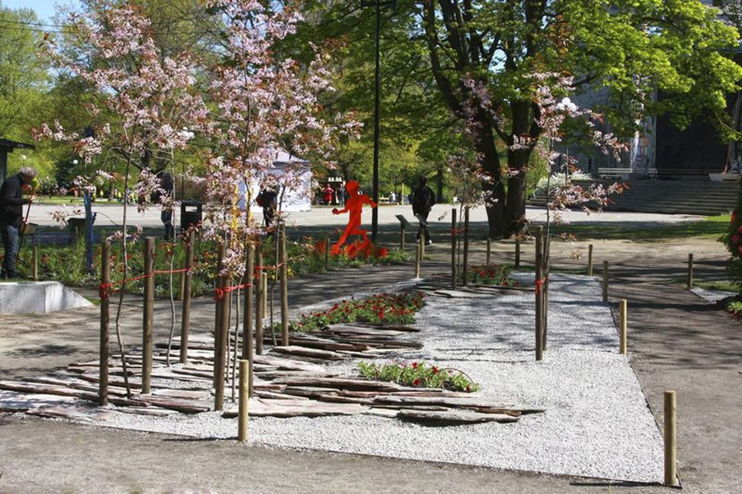 Maali Roometi minimalistlik aed tänavusel Tallinna lillefestivalil.