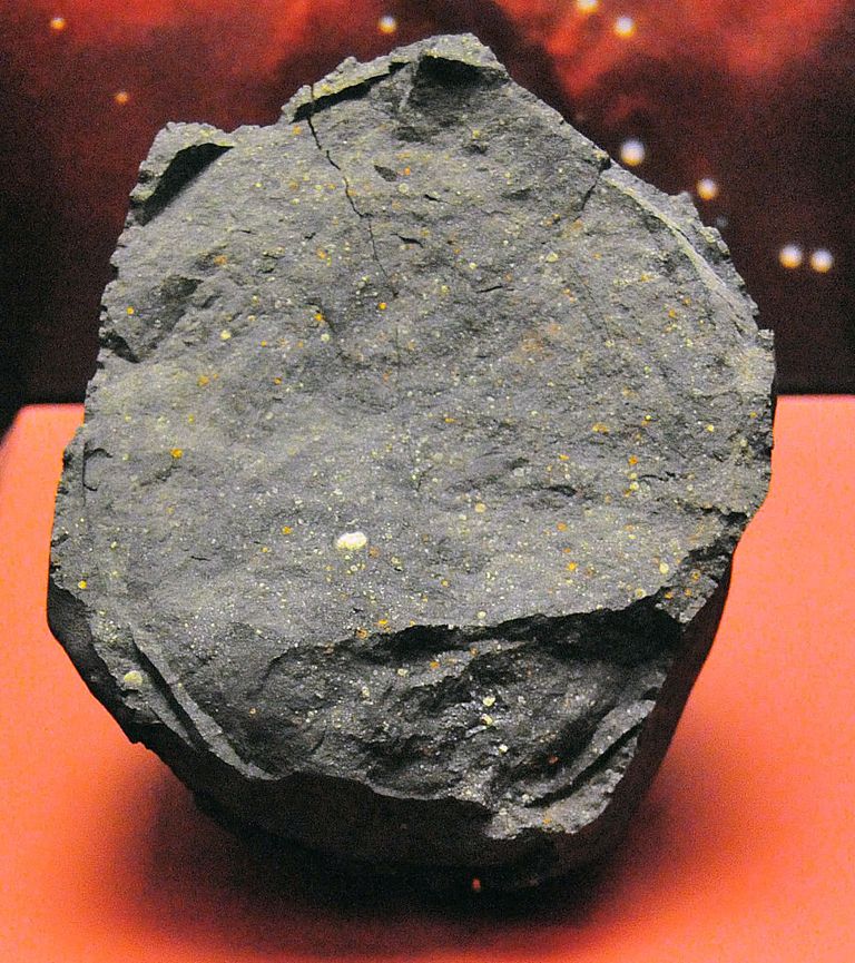 Meteoriidikamakas, mille seest osakesed leiti.