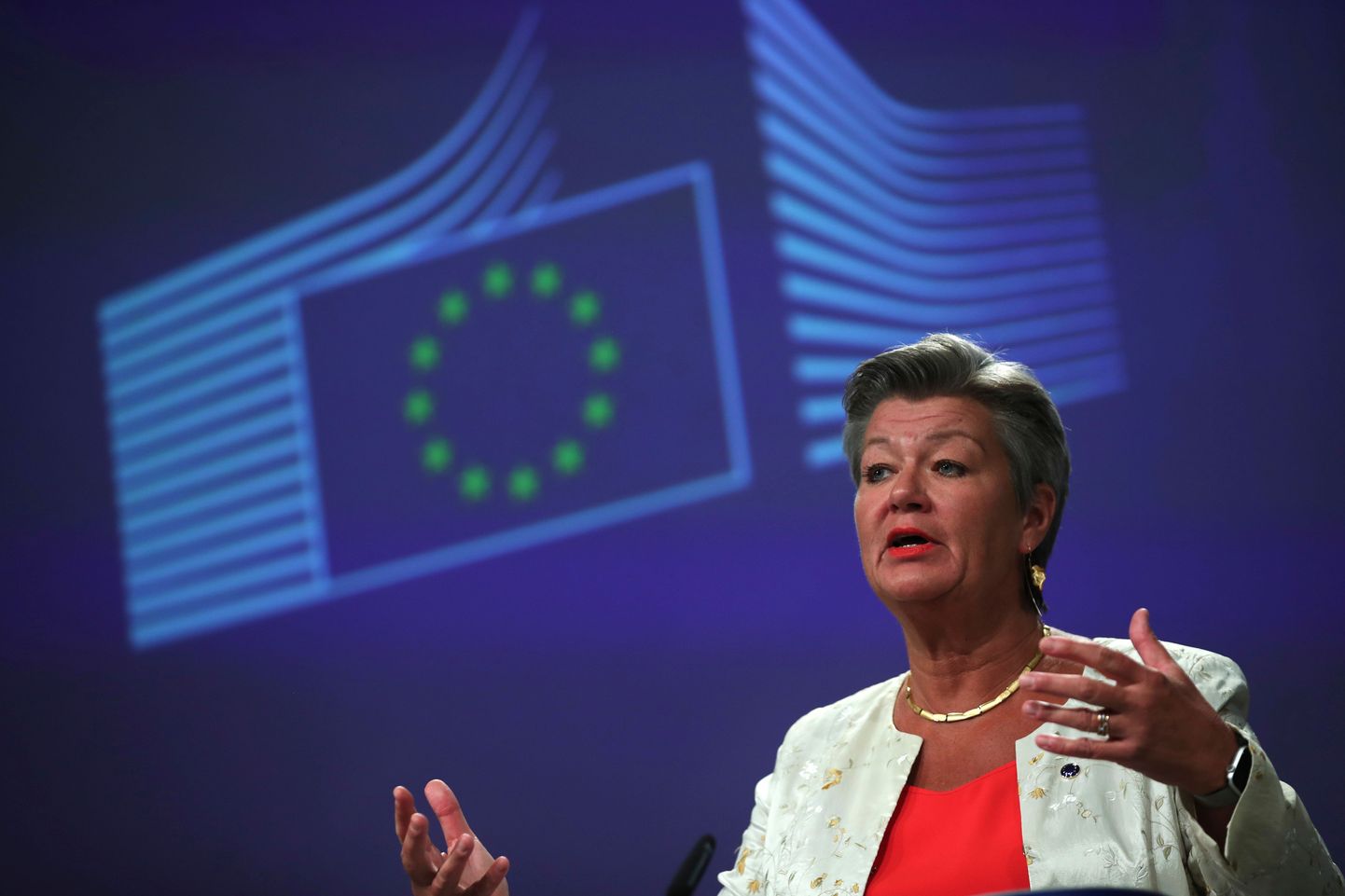 Eiropas Savienības (ES) iekšlietu komisāre Ilva Johansone