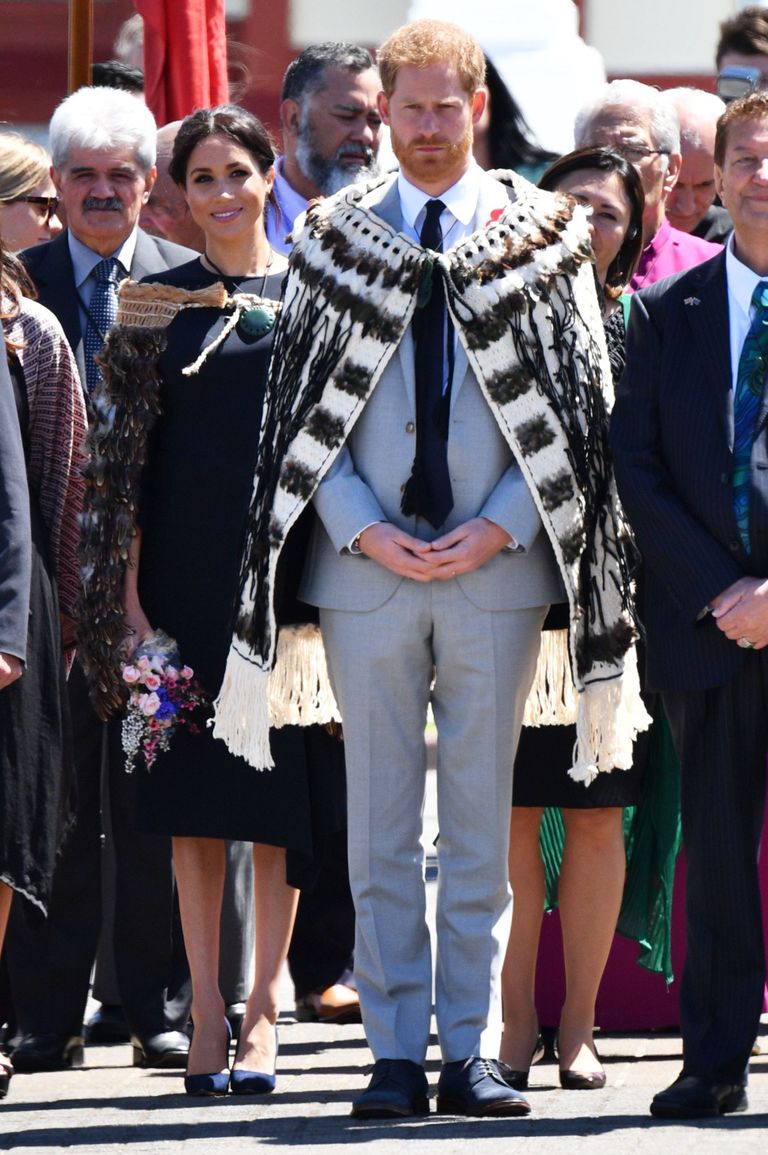 Prints Harry ja hertsoginna Meghan olid maoori tseremoonial, kus nad said maoori nime ja neile kingiti traditsiooniline pleed