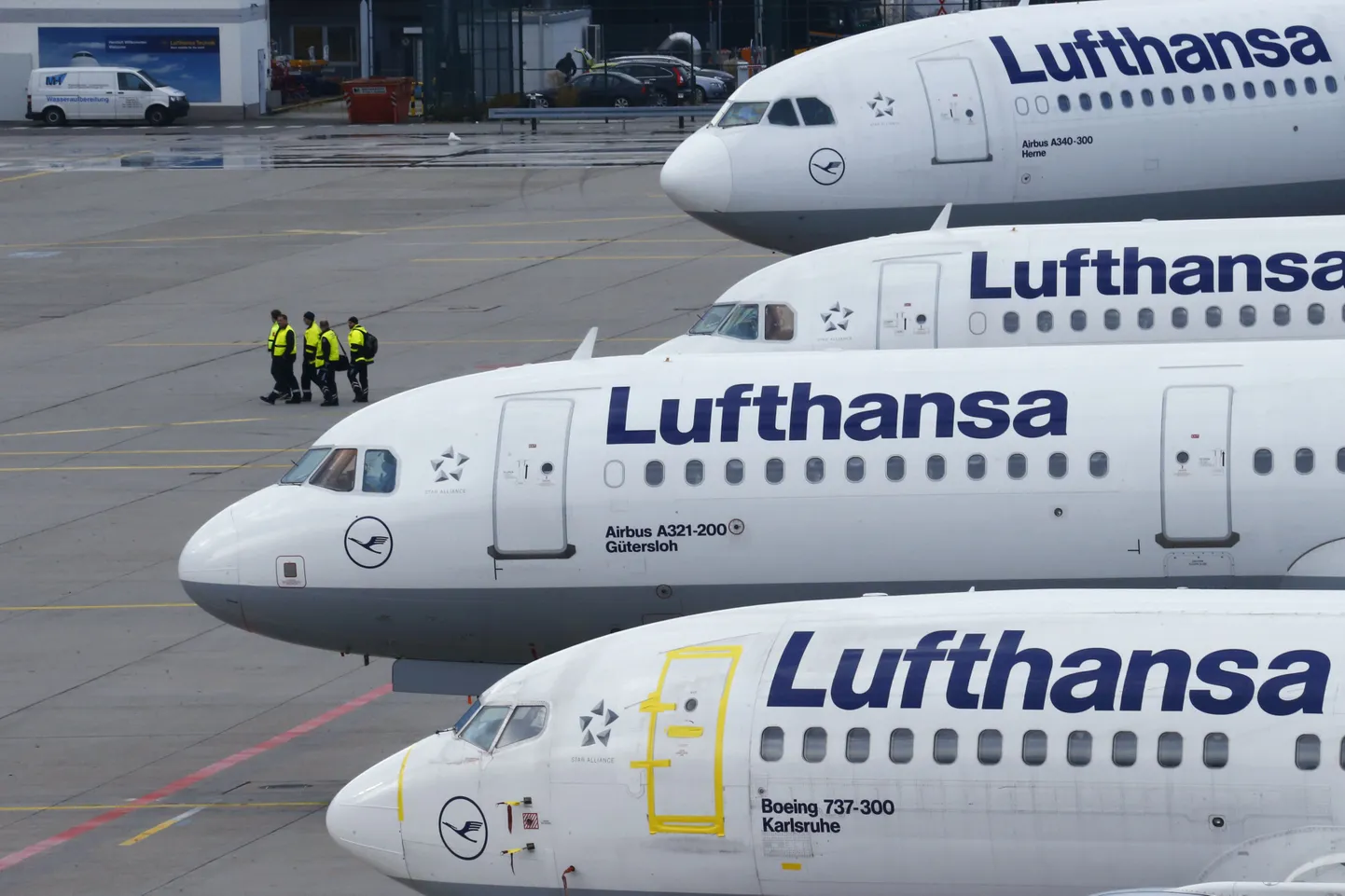 Lufthansa lennukid.