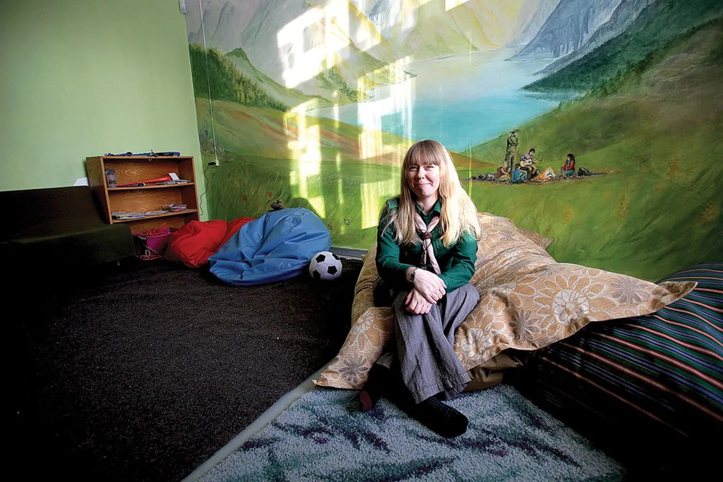 Tartumaa skautide ja gaidide maleva juht Liina Land rääkis, et sellesse Kristel Vase mitmest fotost inspiratsiooni saanud seinamaalinguga ruumi on plaanis kevadel teha ka ronimissein.