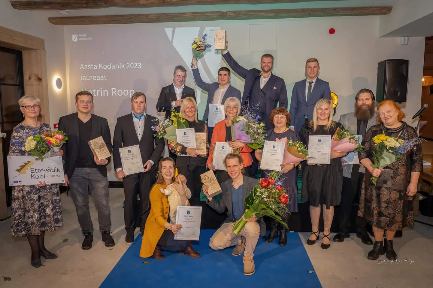 Võrumaa ettevõtjate ja kodanikuühiskonna tegijate tunnustamine, 2023. aasta laureaadid.