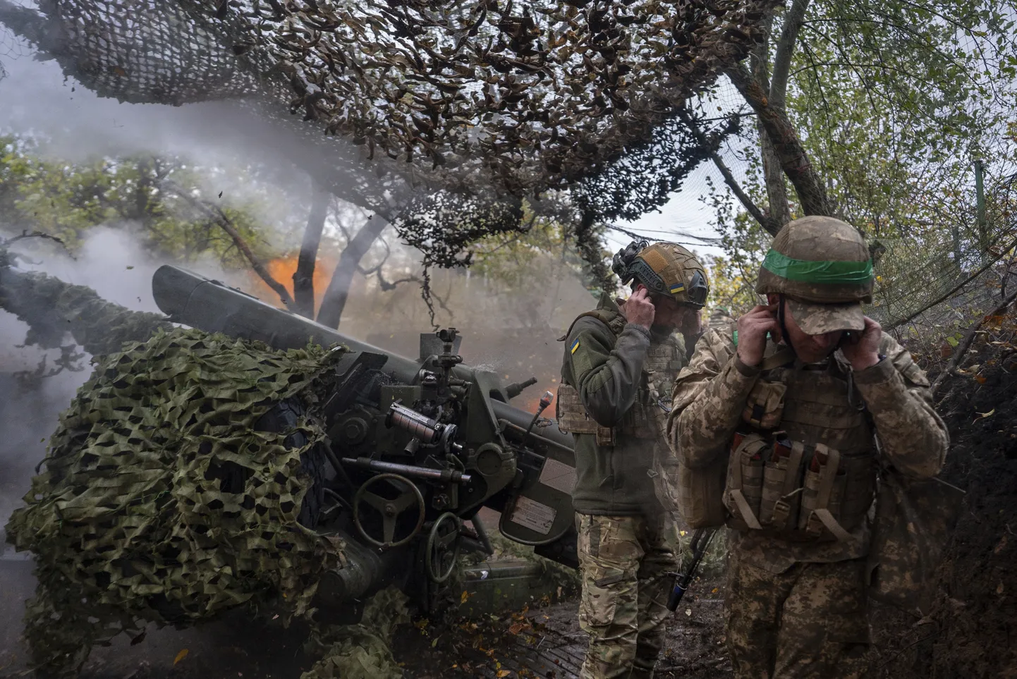 Ukraina suurtükiväelased Harkivi oblastis.