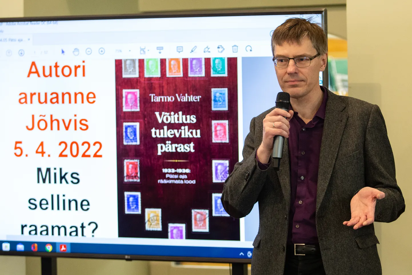 Tarmo Vahteri raamat "Võitlus tuleviku pärast. 1933-1936: Pätsi aja rääkimata lood" pälvis tänavuse Virumaa kirjanduspreemia žürii erakordse üksmeelega.