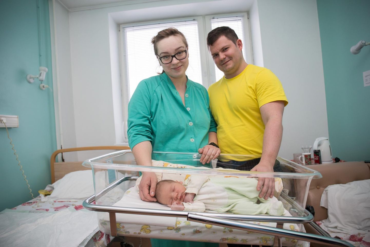 2019. aasta esimesed lapsed Rakvere haiglas. Teisi Uueni ja Andrei Kopliku perre sündis poiss.