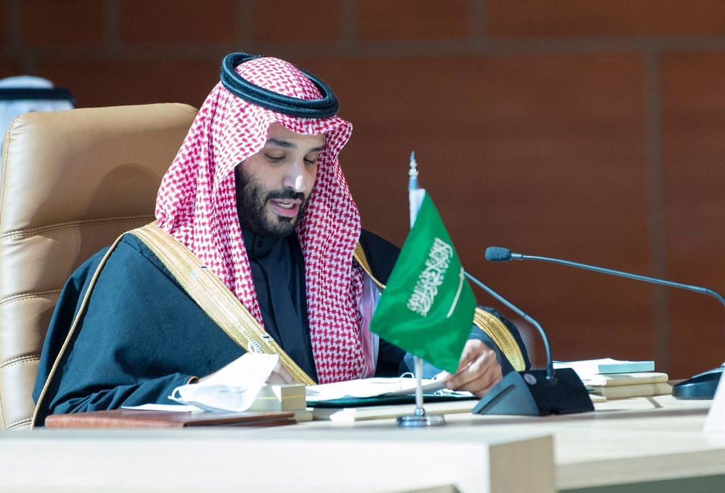 Saudi Araabia kroonprints, de facto riigijuht Mohammed bin Salman Laheriikide koostöönõukogu organisatsiooni tippkohtumisel jaanuaris, enne mida lepiti ära Katariga.