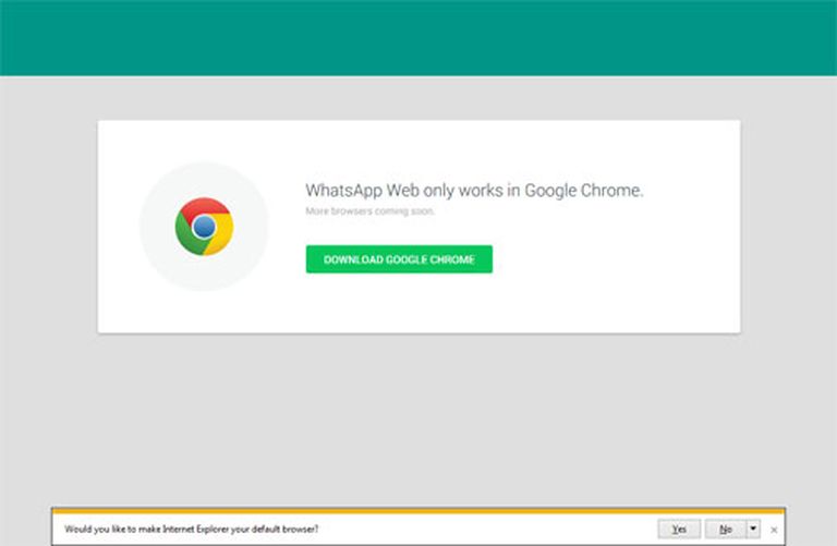 WhatsApp Web šobrīd darbojas tikai interneta pārlūkā Google Chrome 