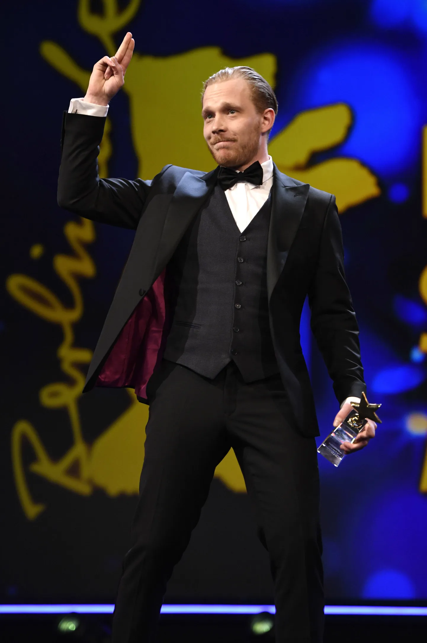 Pääru Oja European Shooting Stars Awards galal Berliini filmifestivalil 2020.