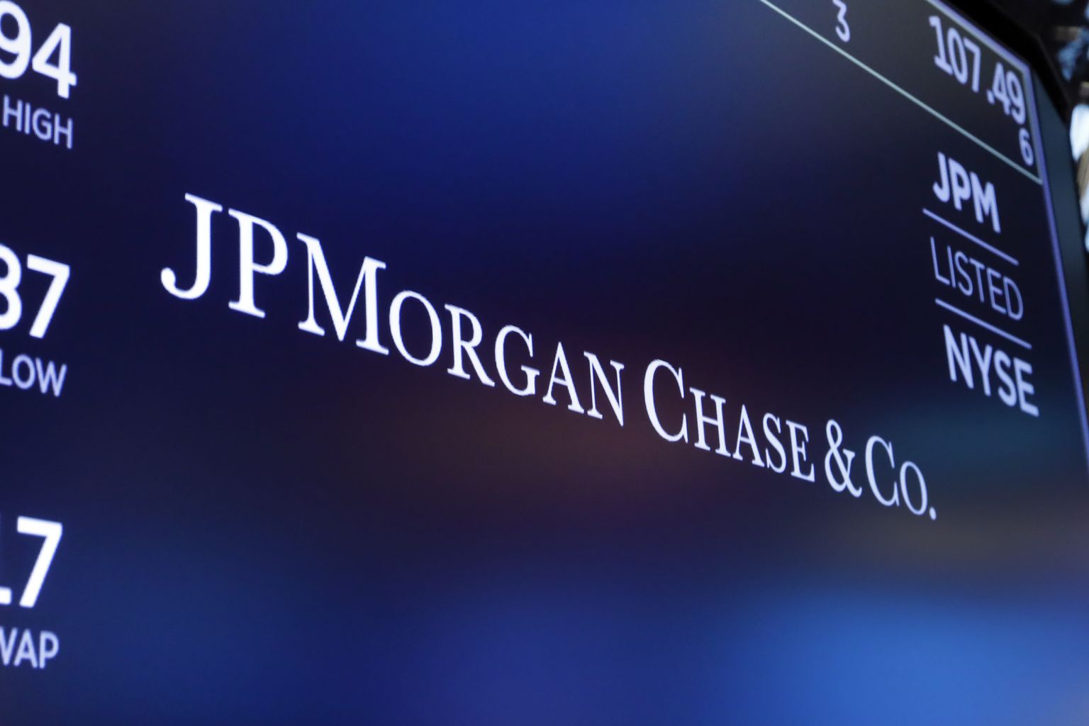 JPMorgan Chase logo New Yorgi börsil 16. augustil 2019.