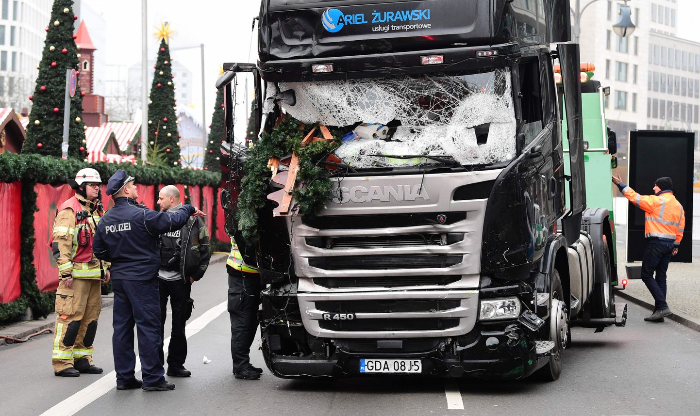 Veoauto, mida kasutati Berliini jõuluturu rünnaku korraldamiseks.