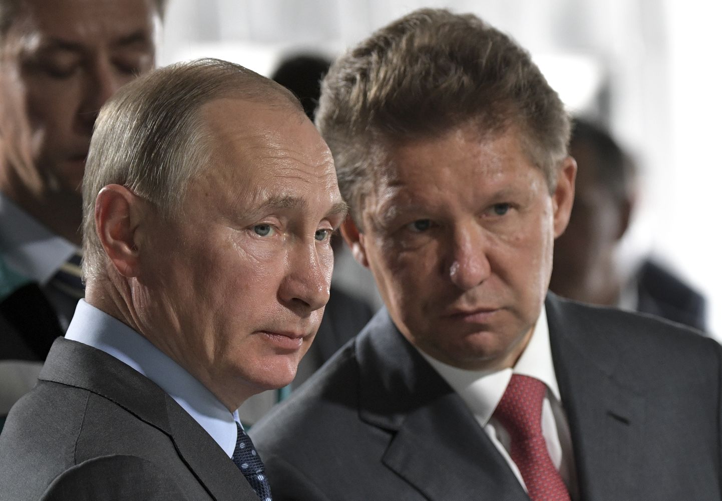 Venemaa president Vladimir Putin ja Vene maagaasihiiglase Gazpromi tegevjuht Aleksei Miller.