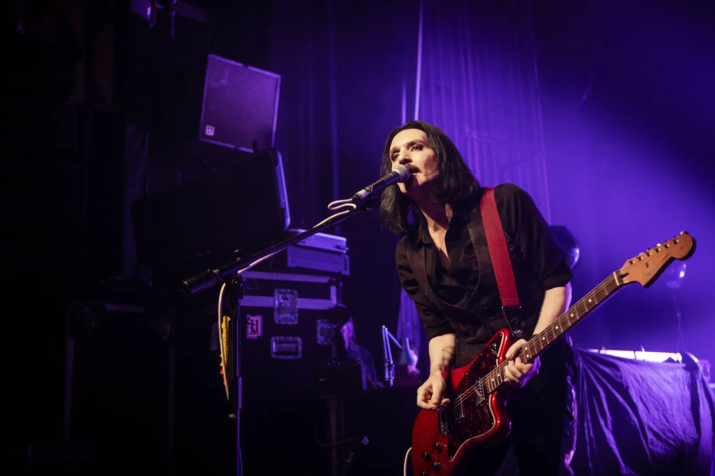 Placebo 8. oktoobril 2022 Taanis. Pildil ansambli solist Brian Molko.