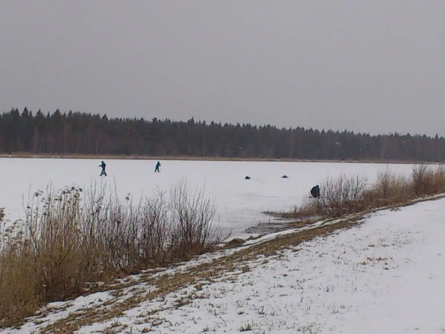 Hoolimata  sellest, et alates 30. märtsist on Päästeameti peadirektori käskkirjaga keelatud minna siseveekogude jääle, ei lasknud eelmise nädala reedel Tarbja järve jääl istunud kalastajad end sellest häirida.