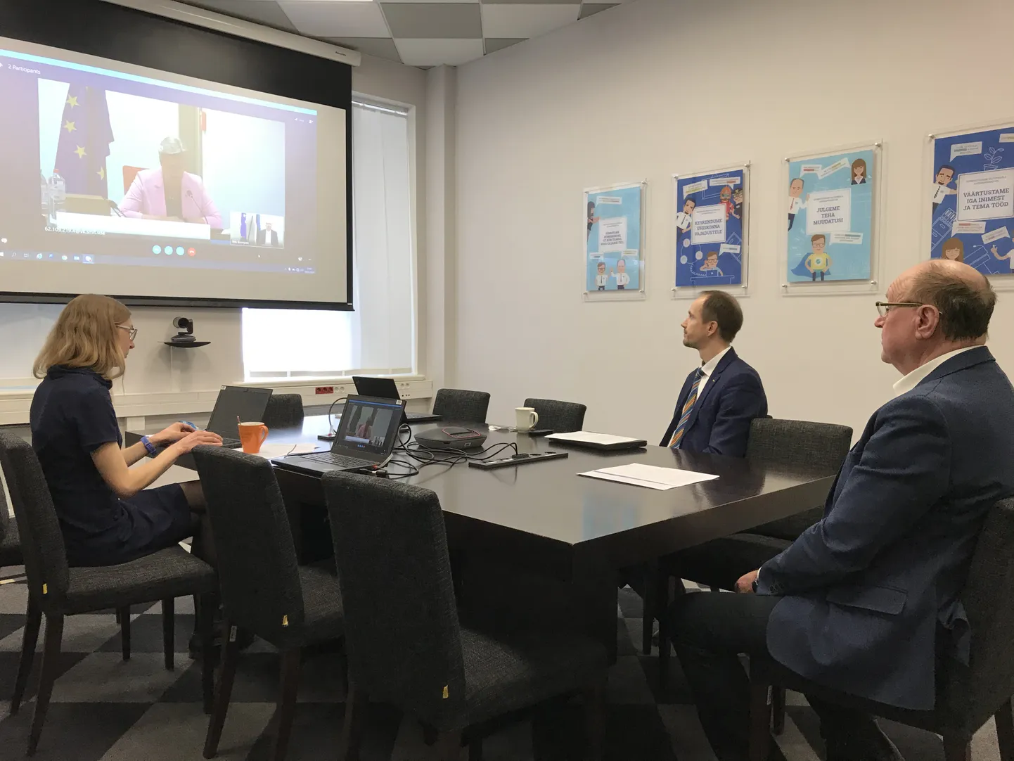 Siseminister Mart Helme osales reedel kahel järjestikusel videokohtumisel oma kolleegidega.
