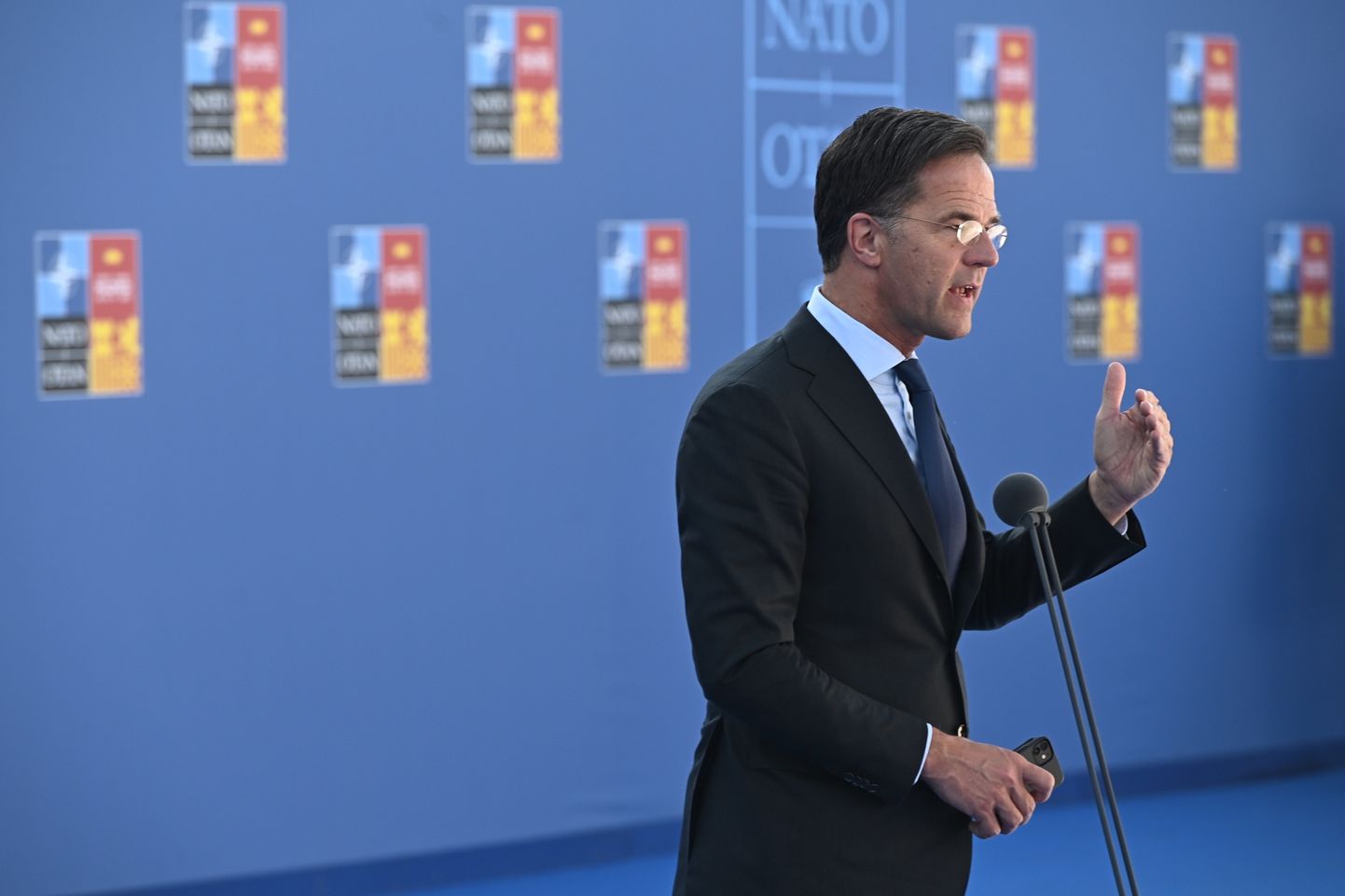 Hollandi peaminister Mark Rutte NATO tippkohtumisel Madridis 2022. aastal.