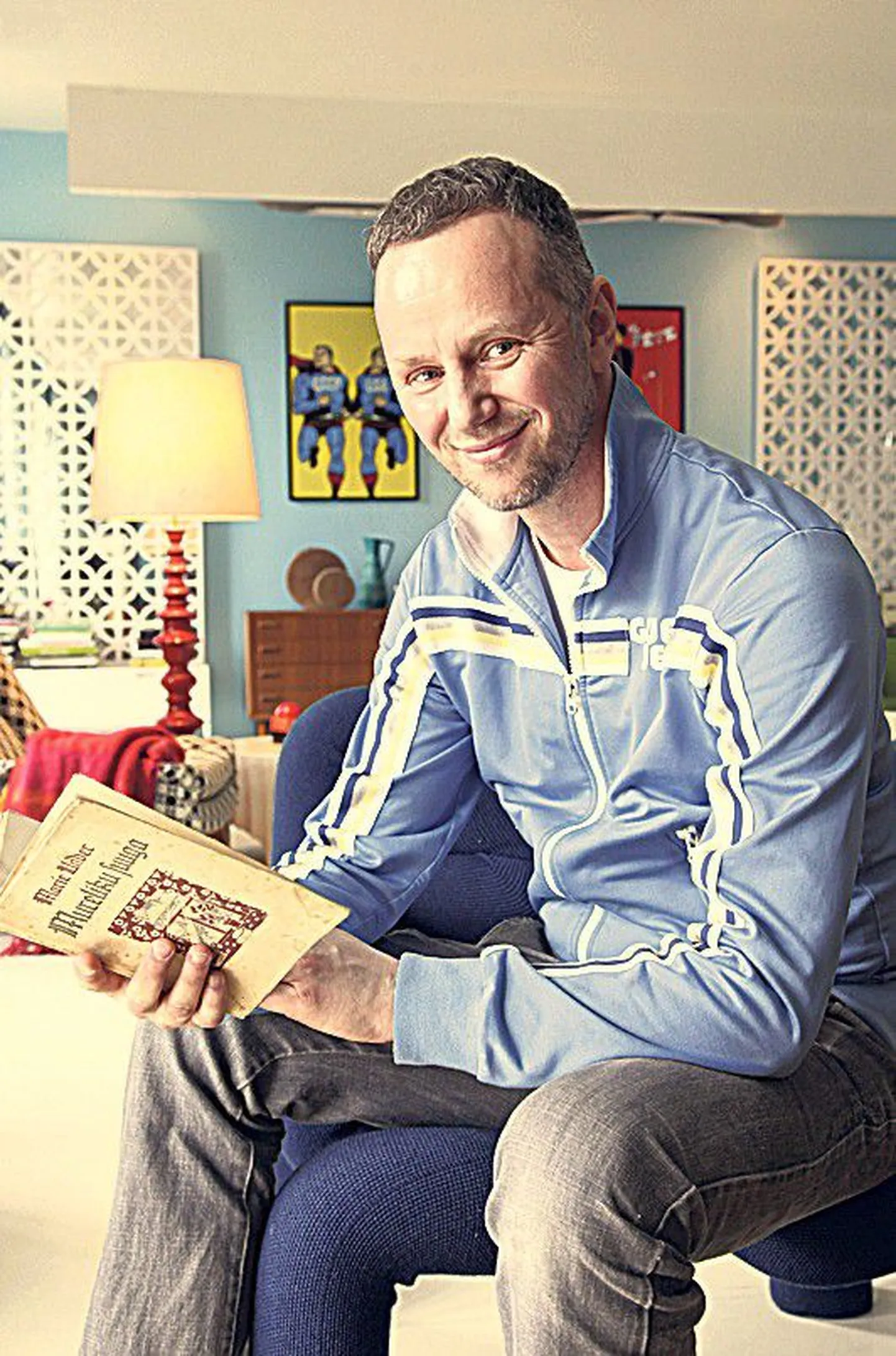 Kultuurihuviline multi­talent: Toomas Volkmann 
armastab luulet lugeda.