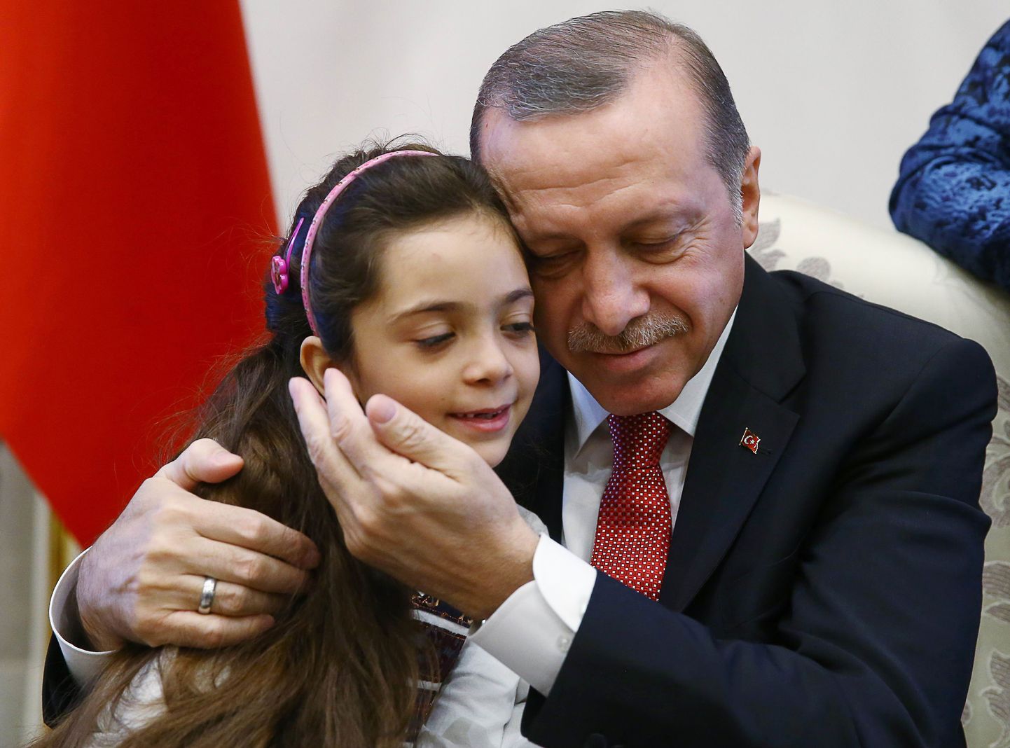 Бана Алабед с президентом Турции Реджепом Тайипом Эрдоганом.