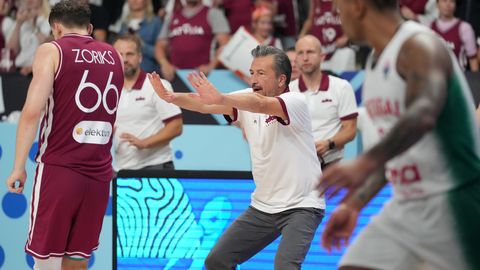 Trener Latvije Luka Banki zadovoljen z zmago nad Portugalsko, a zaskrbljen zaradi poškodb