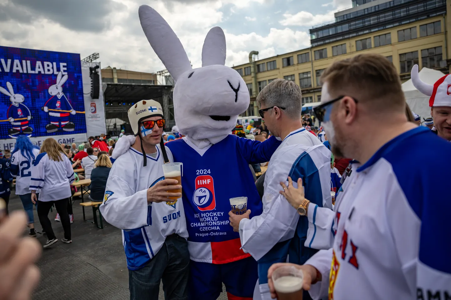 Soome fännid jäähoki MMil.